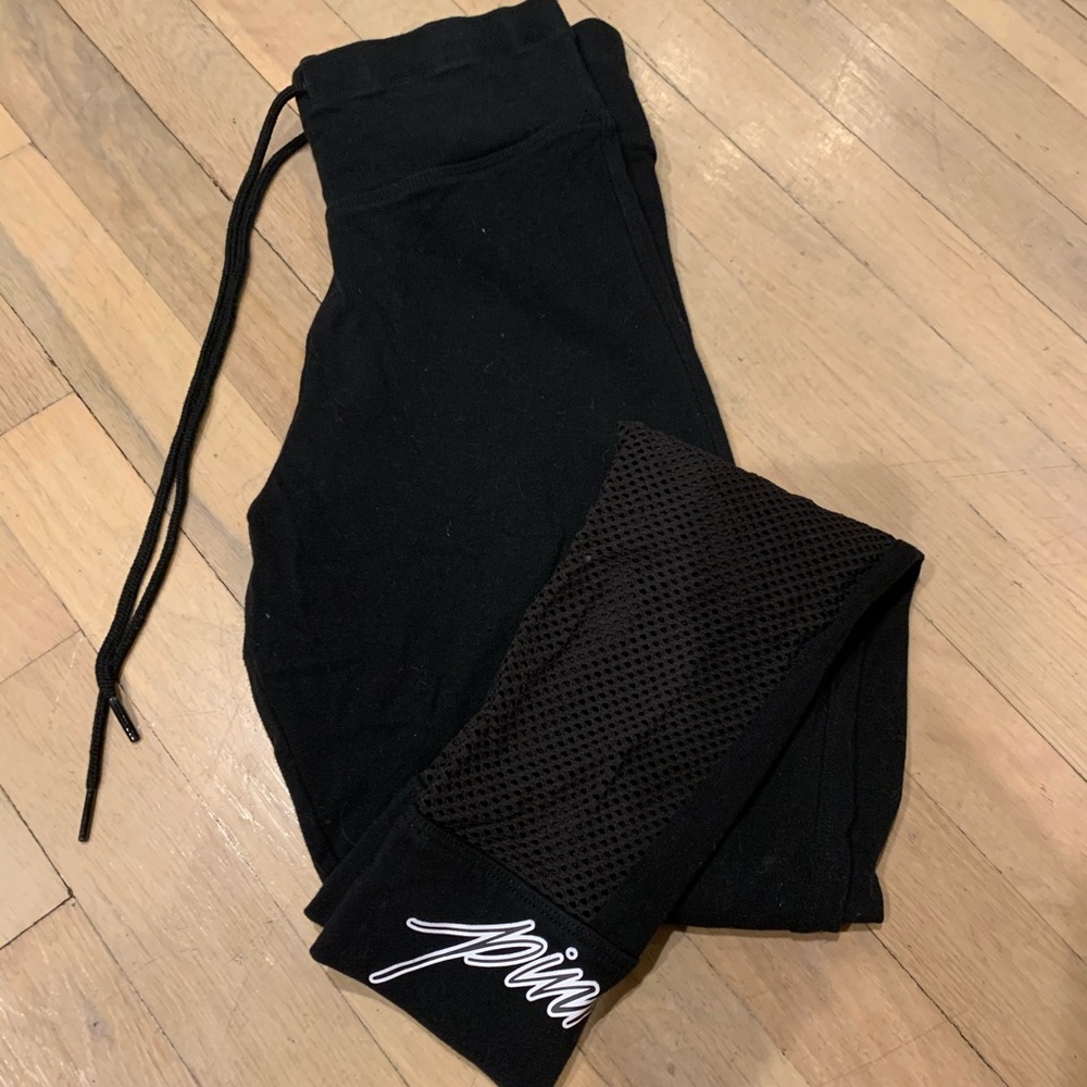 Vs pink mesh ankle legging